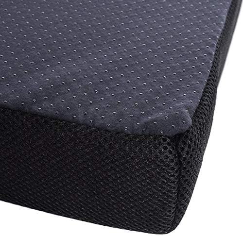 Ergonomic Memory Foam Seat Cushion – 16.14"x16.14"x1.97" Pressure Relief Pad for Office, Wheelchair, Car & Home