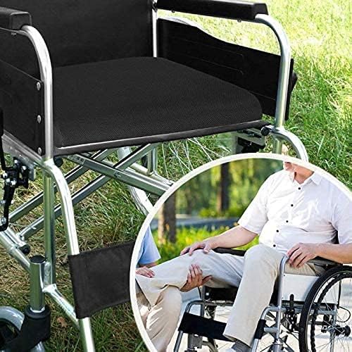 Ergonomic Memory Foam Seat Cushion – 16.14"x16.14"x1.97" Pressure Relief Pad for Office, Wheelchair, Car & Home