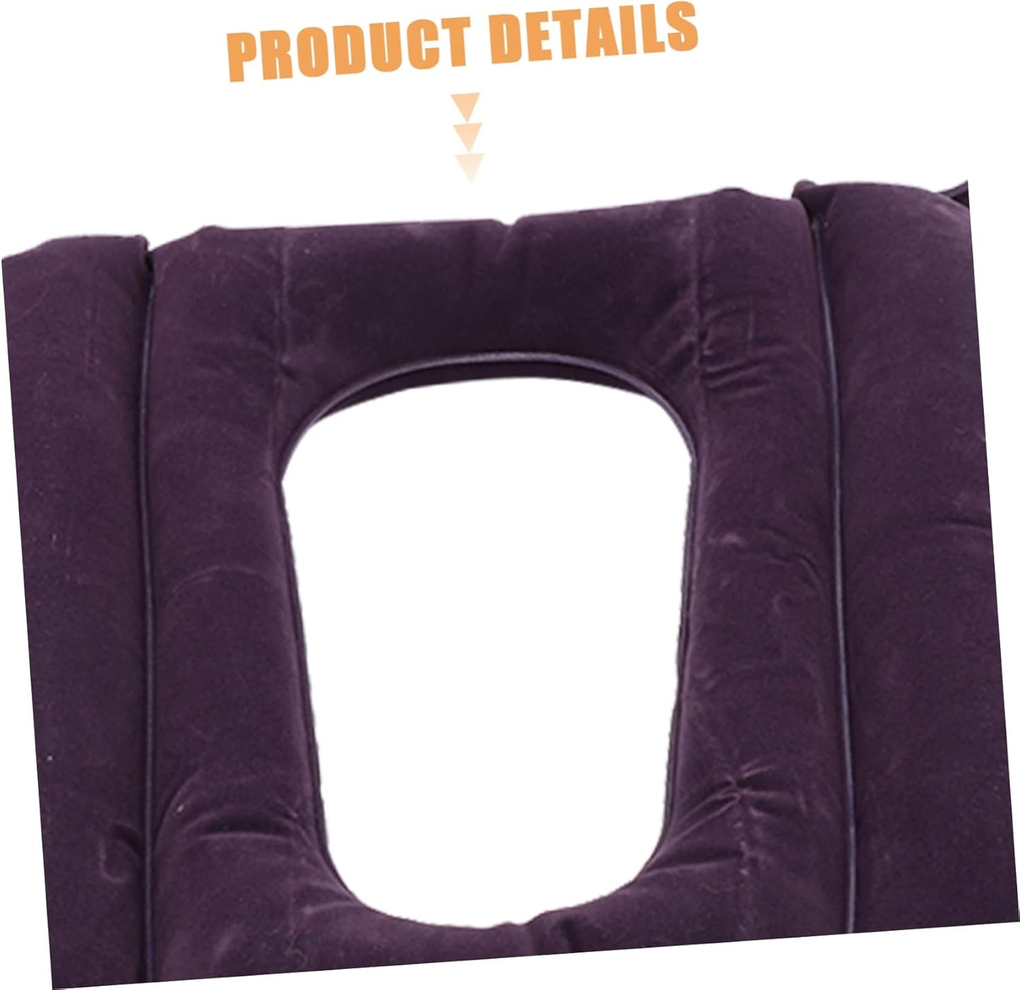 Inflatable U-Shaped Toilet Seat Cushion – Portable Foldable Design for Travel, Elderly & Post-Surgery Care