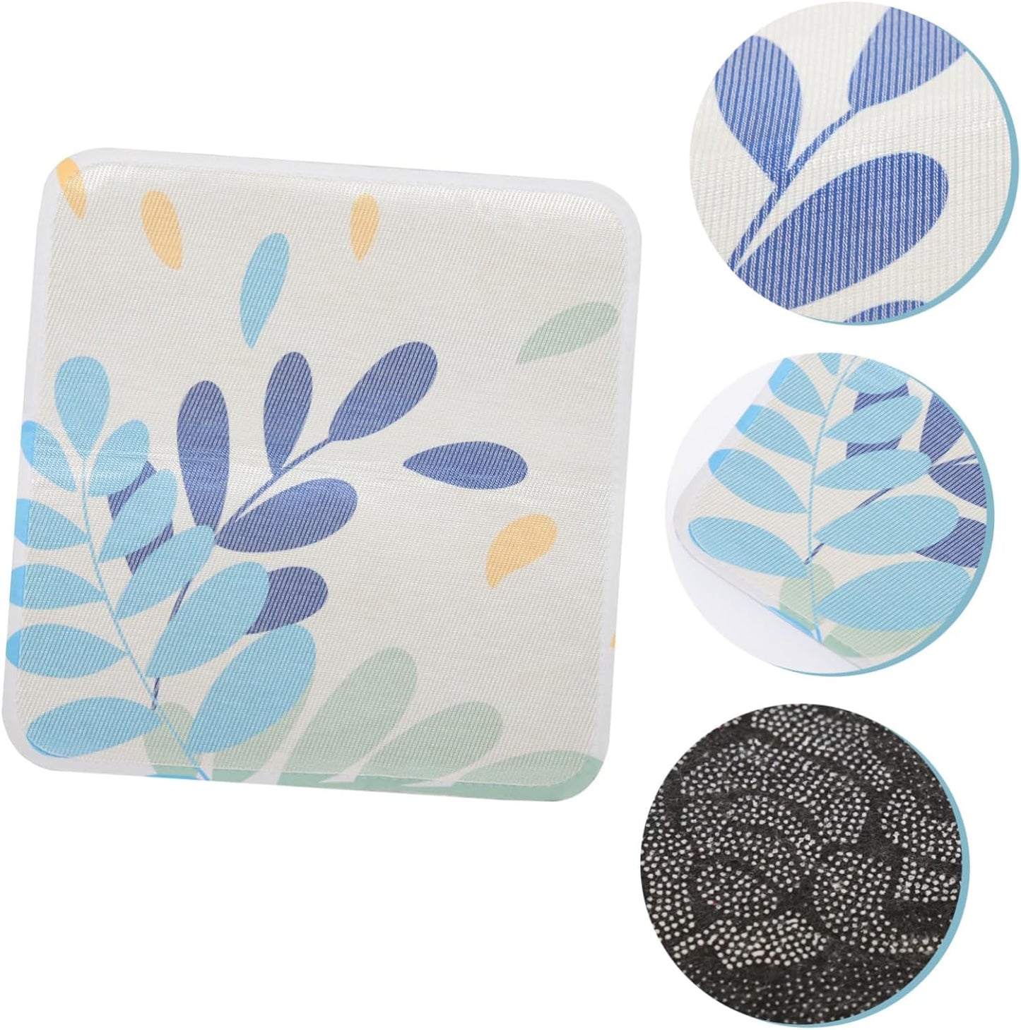 Non-Slip Botanical Seat Cushion – 15"x15" Square Chair Pad for Home & Office