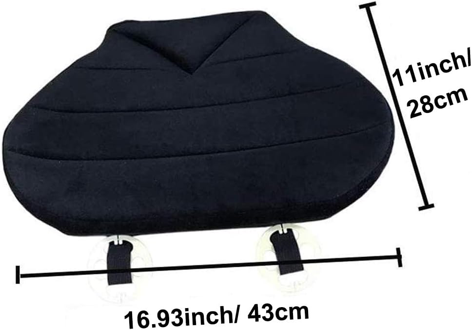 V-Shaped Suction Cup Seat Cushion – Multi-Purpose Non-Slip Padded Mat for Toilet Seat, Shower Stool, Elderly Chair