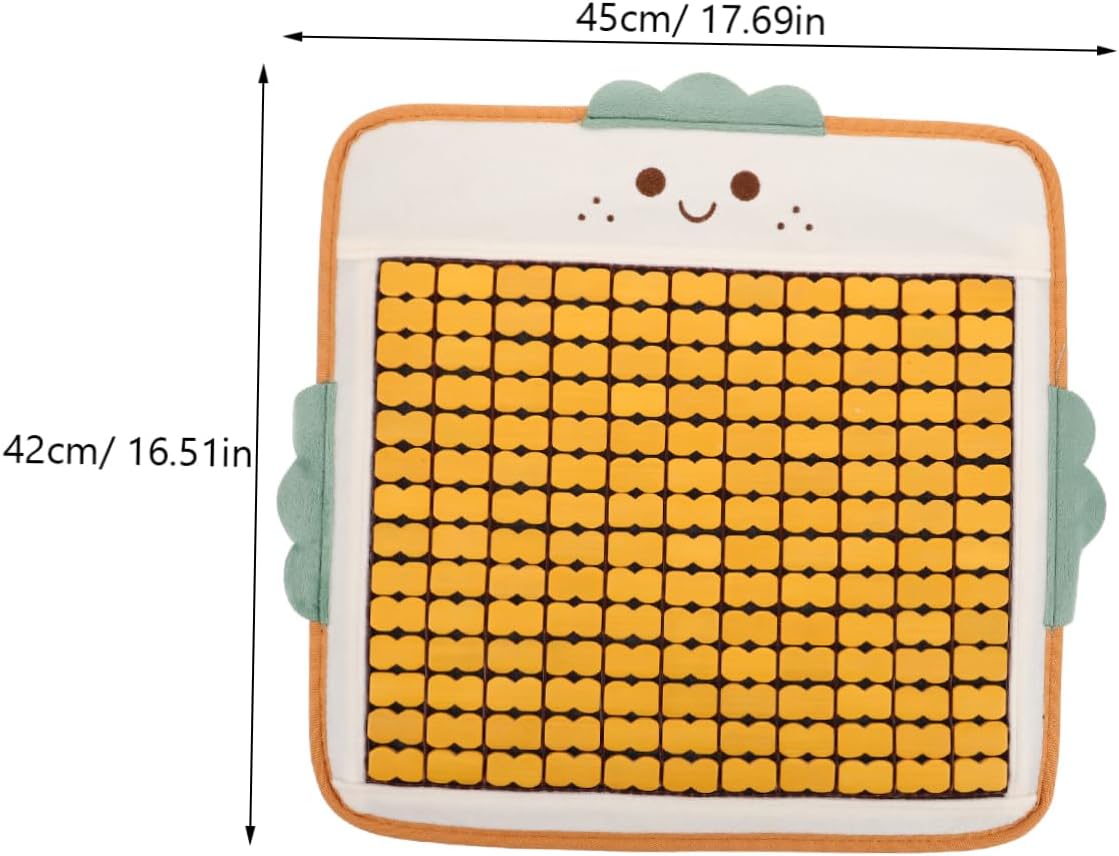 Cartoon Magnetic Massage Seat Cushion – Non-Slip Breathable Square Chair Pad (17.7"x16.5")