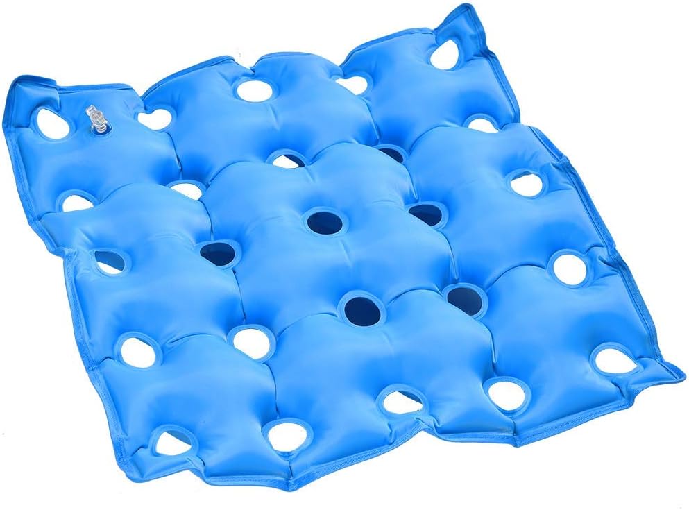 Inflatable Pressure Relief Seat Cushion – Breathable Air Cell Pad with Hand Pump for Office, Wheelchair & Car Use
