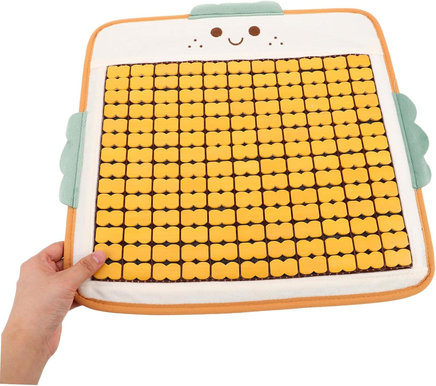 Cartoon Magnetic Massage Seat Cushion – Non-Slip Breathable Square Chair Pad (17.7"x16.5")